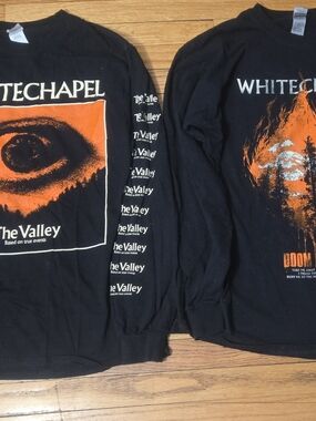 Whitechapel Band Longsleeves. Both Large. $50 For Two